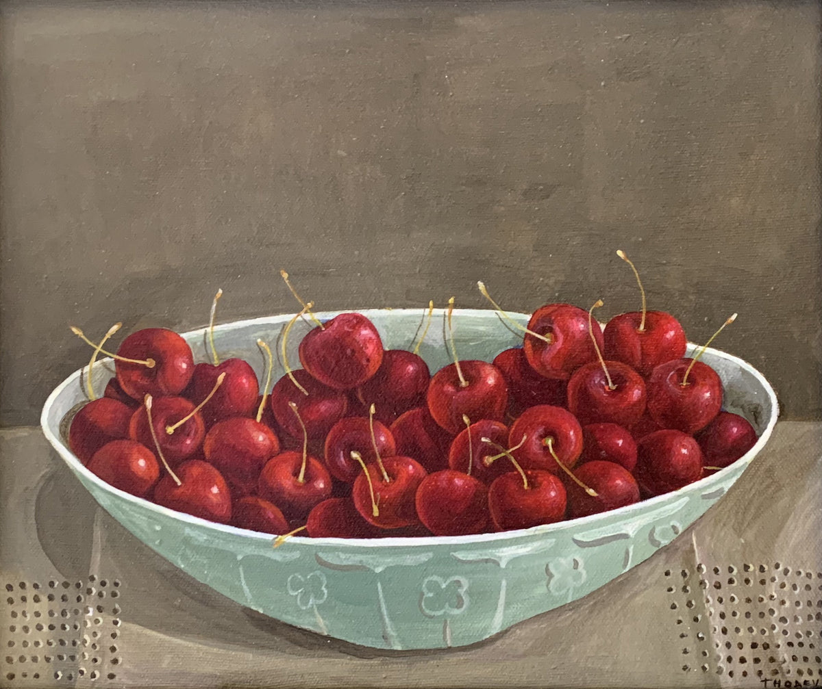 Cherries in Pale Bowl