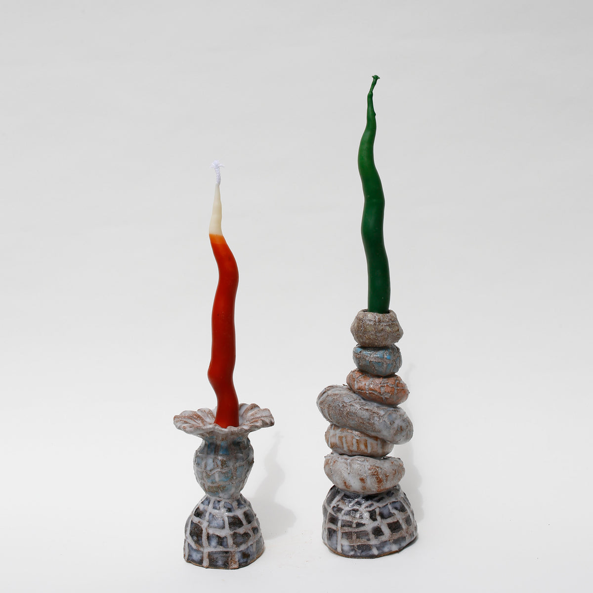 Coral Tiles Candle Holder