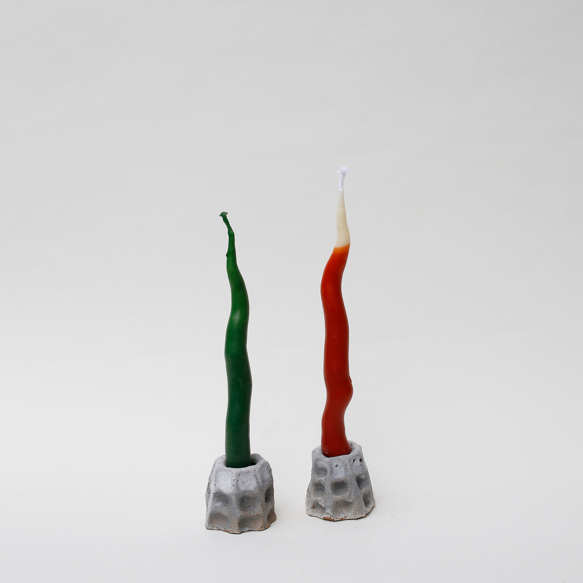 Grey Coral Candle Holder
