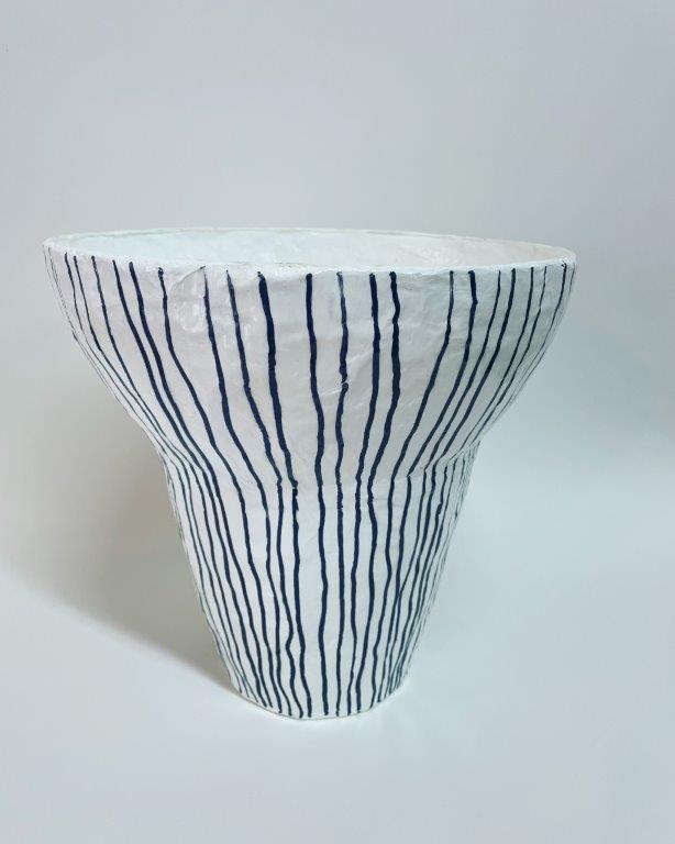 Striped Bowl - Grey