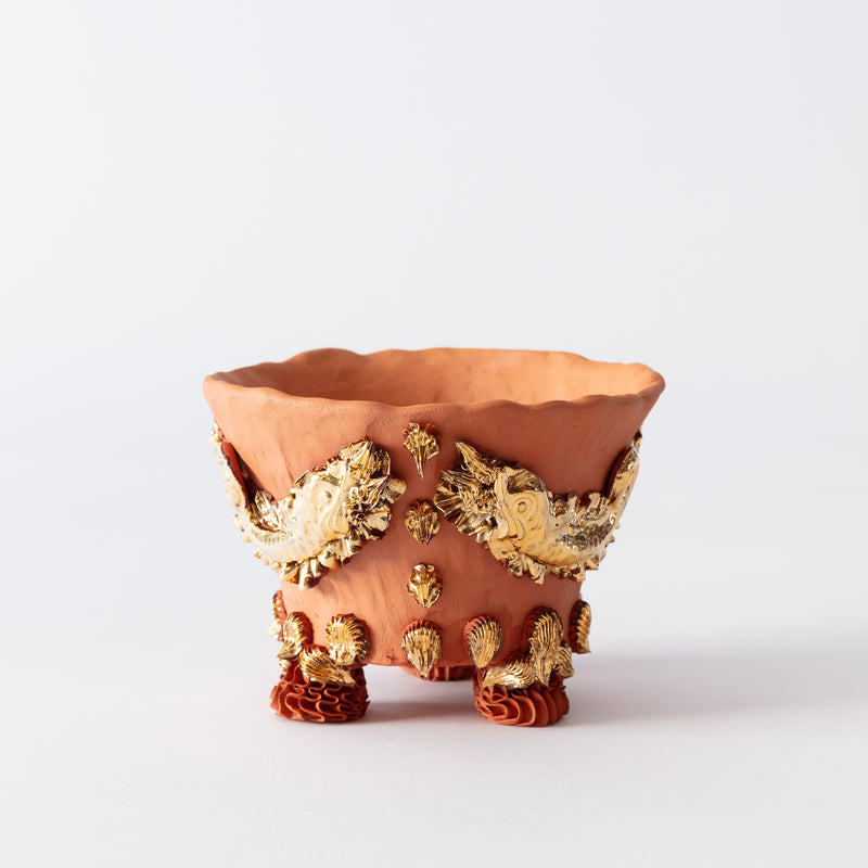 Oceanid Terracotta Pianto In Vaso
