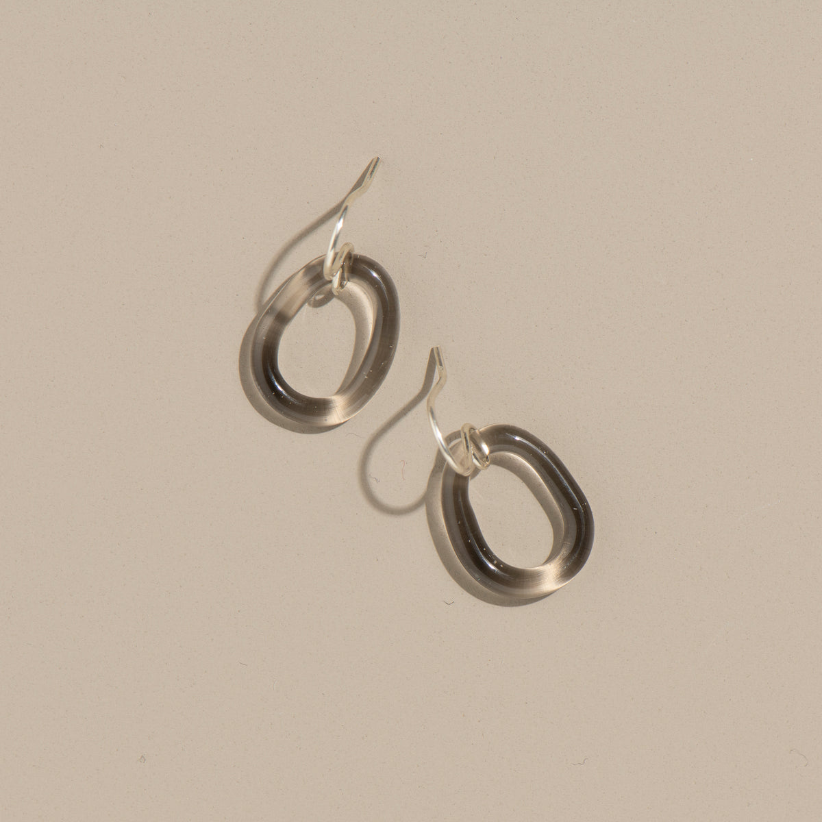 Mini Loop Earrings (smoke)
