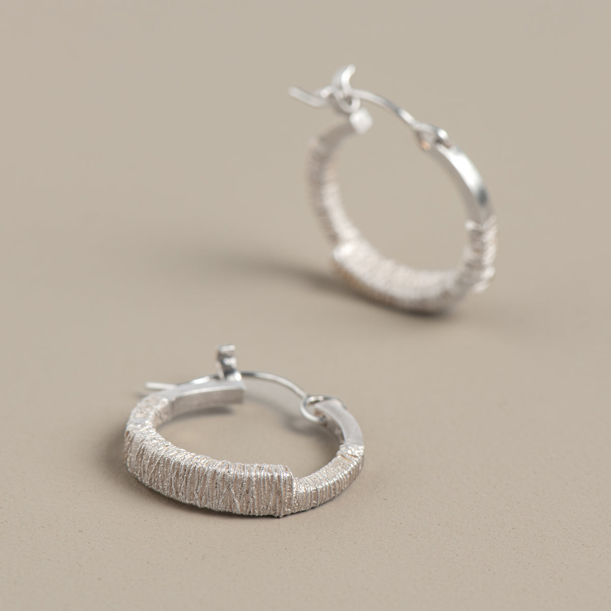 Chunky Thread Texture Hoops by Lori Hakim - Boom Gallery