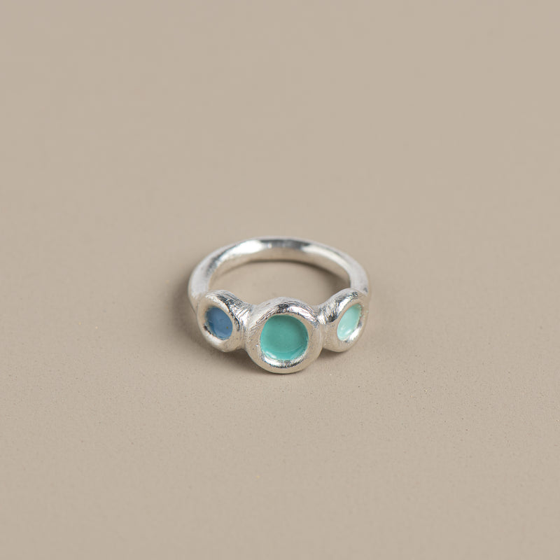 Ellin Enamel Ring (Dreamy Blues)