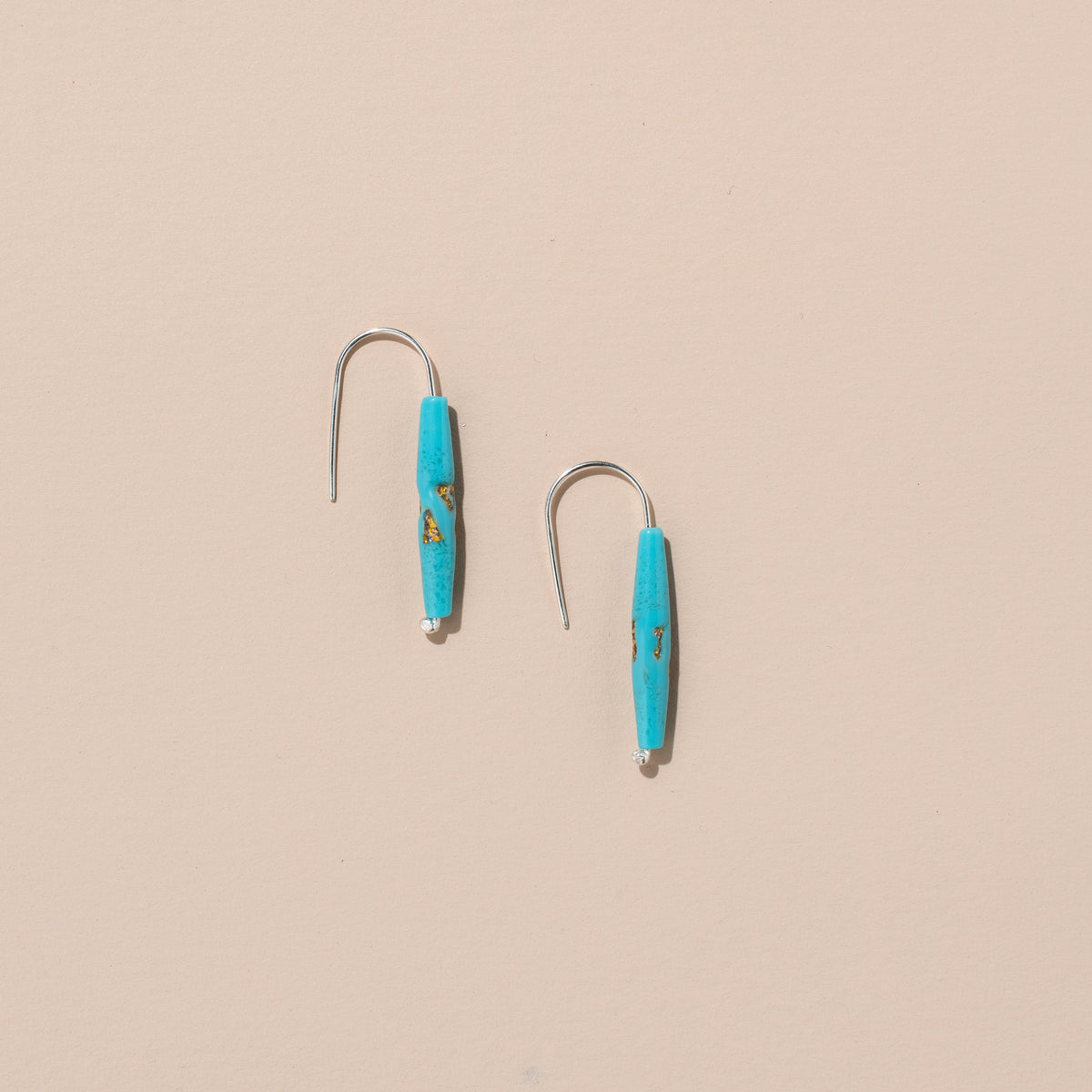 Japanese Glass Bead Earrings (blue)