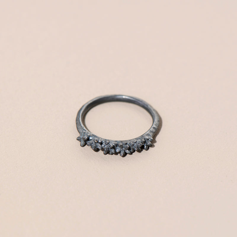 Spur Row Ring (oxidised silver)