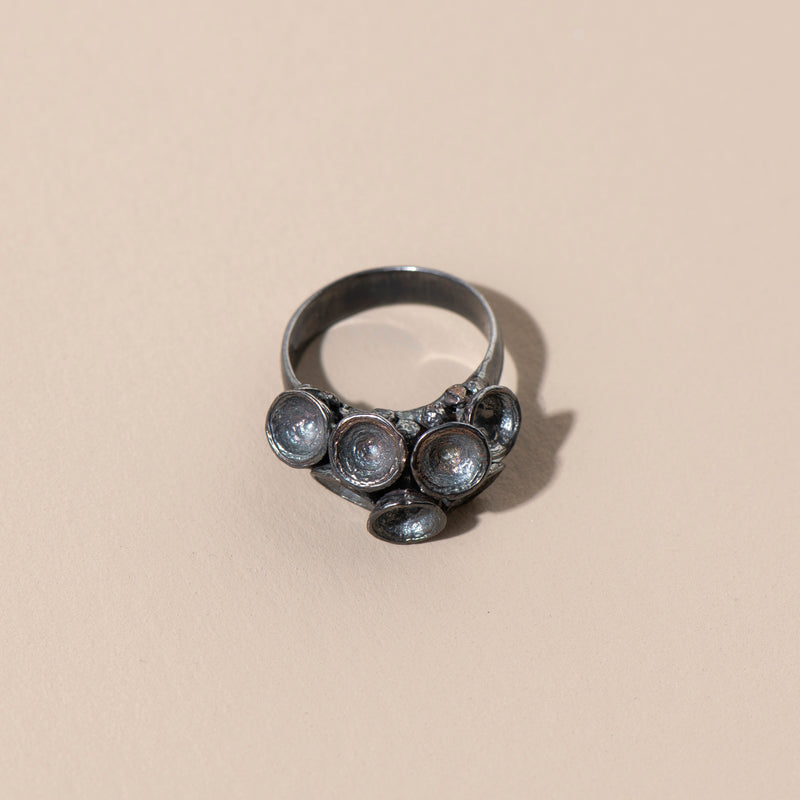 Leucoxylon Forest Ring (oxidised silver)