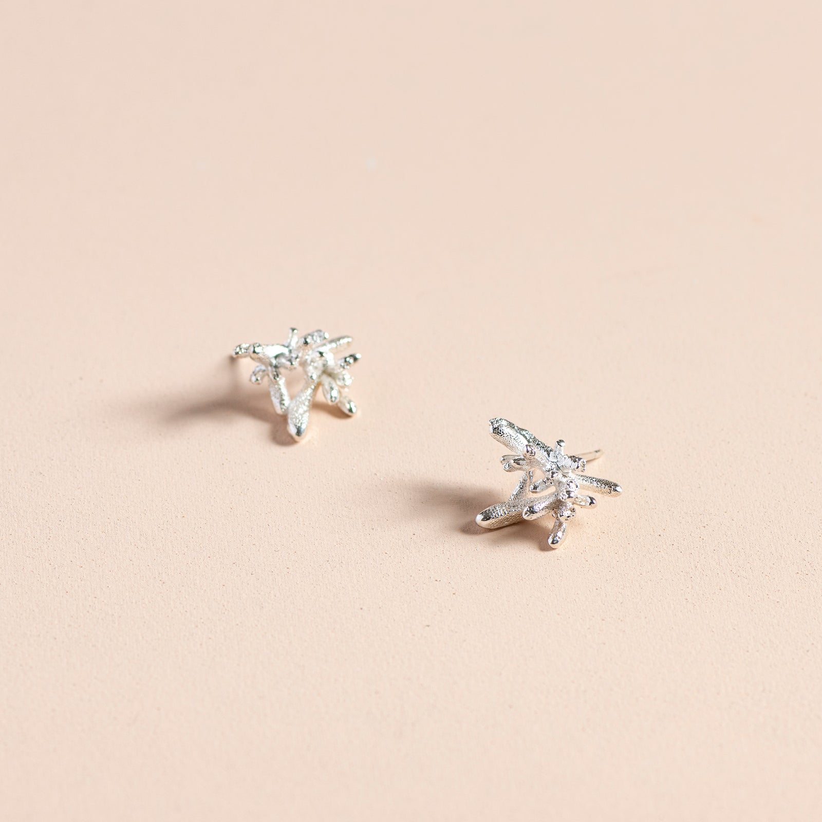 Succulent Studs (silver)