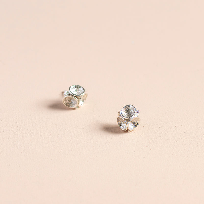 Trio Leucoxylon Studs (silver)