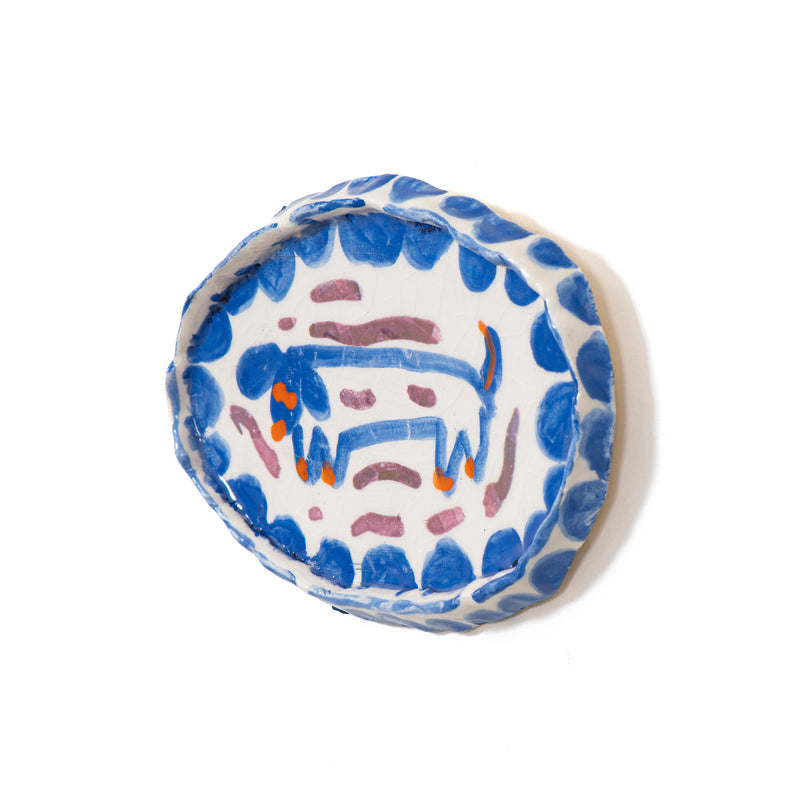 Small Plate With Sausage Dog