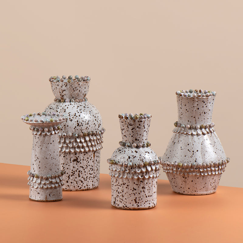 Beaded Bottle Vase