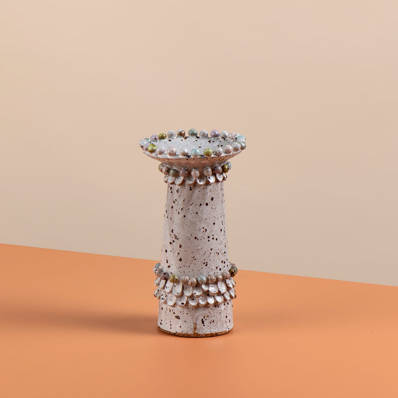 Beaded Tapered Vase