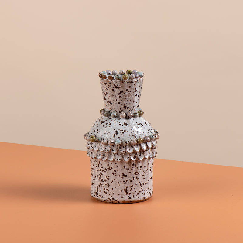 Beaded Bottle Vase