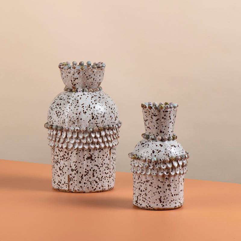 Beaded Bottle Vase