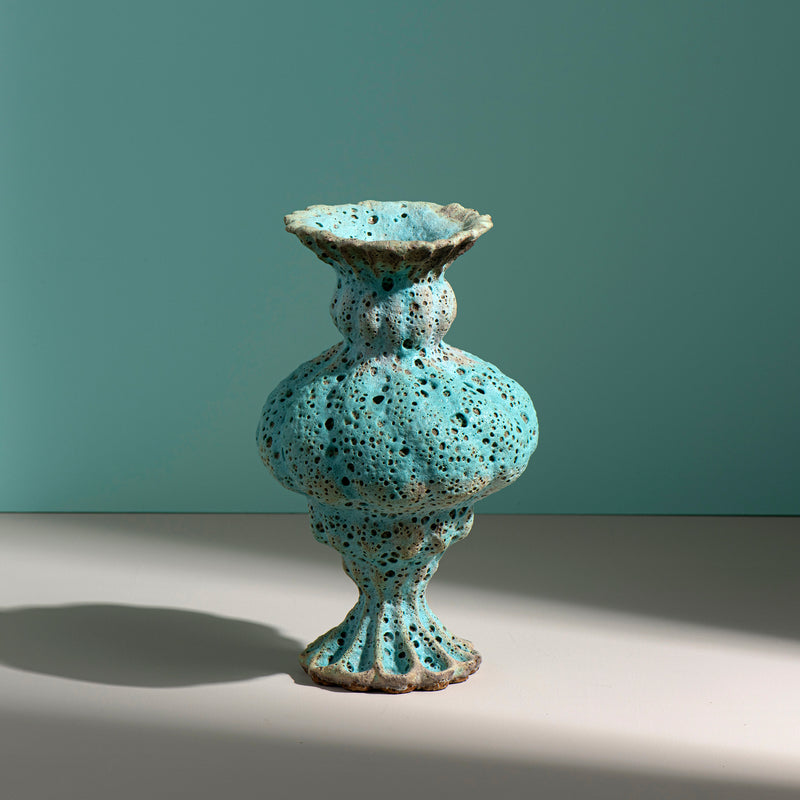 Turquoise Coral Vessel