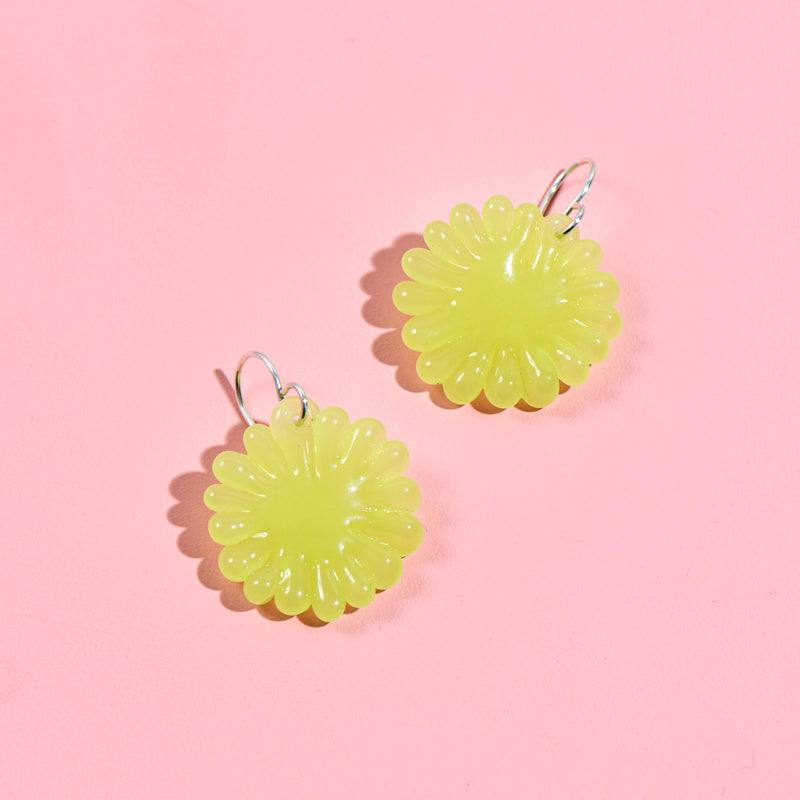 Lichen Earrings (lemon)