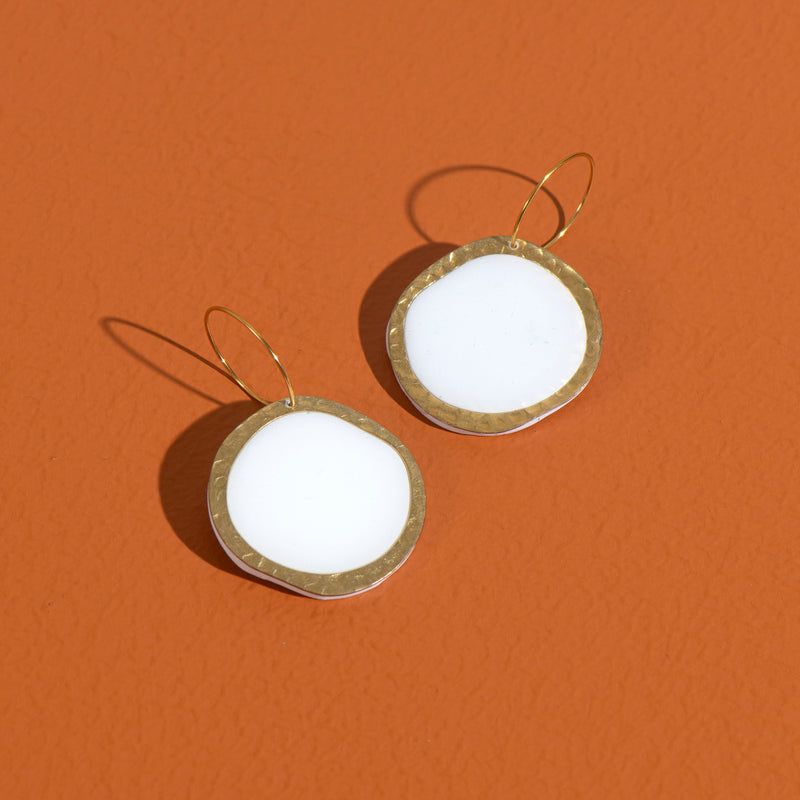Organic Circle earrings