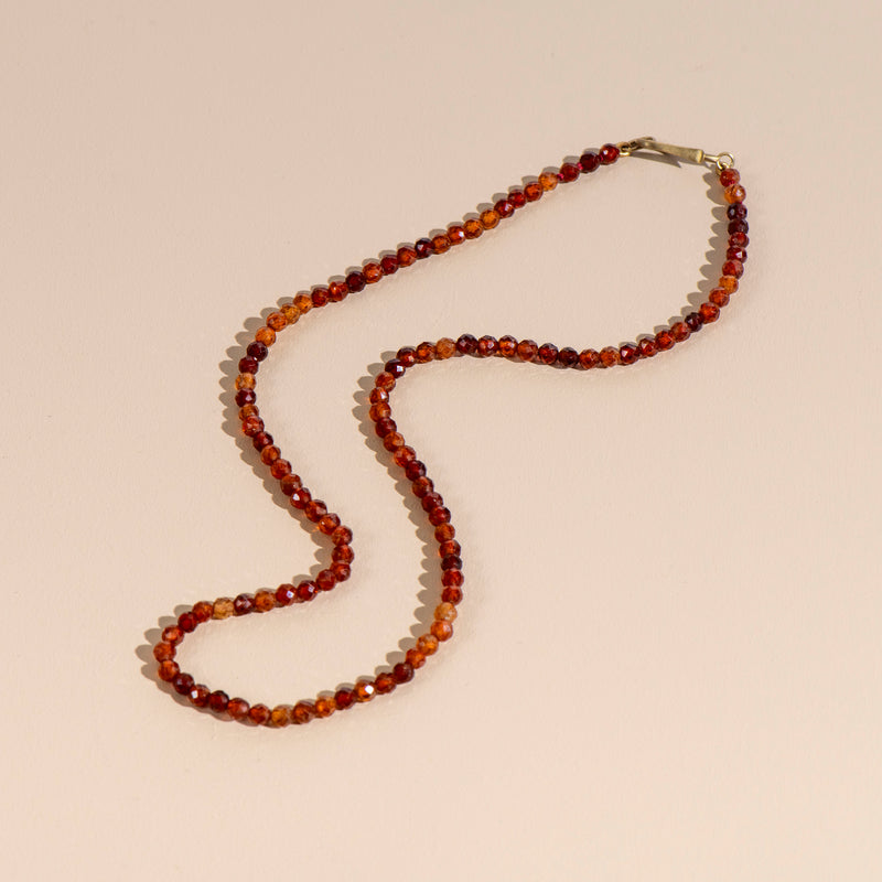 Brown Garnet Necklace