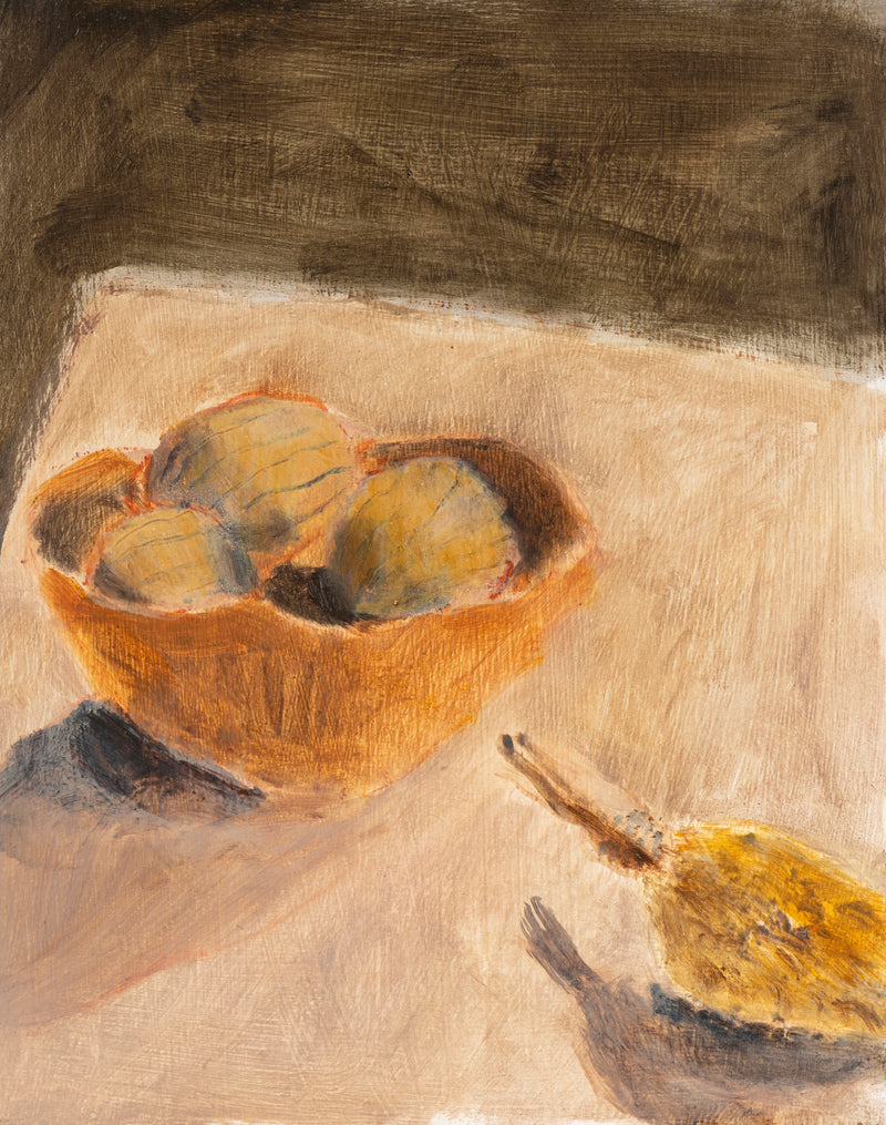 Walnuts In A Bowl With Seed Pod