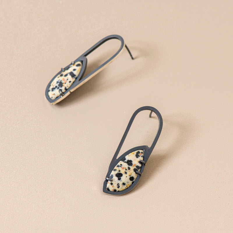 Inclusion / Dalmatian Arch Earrings