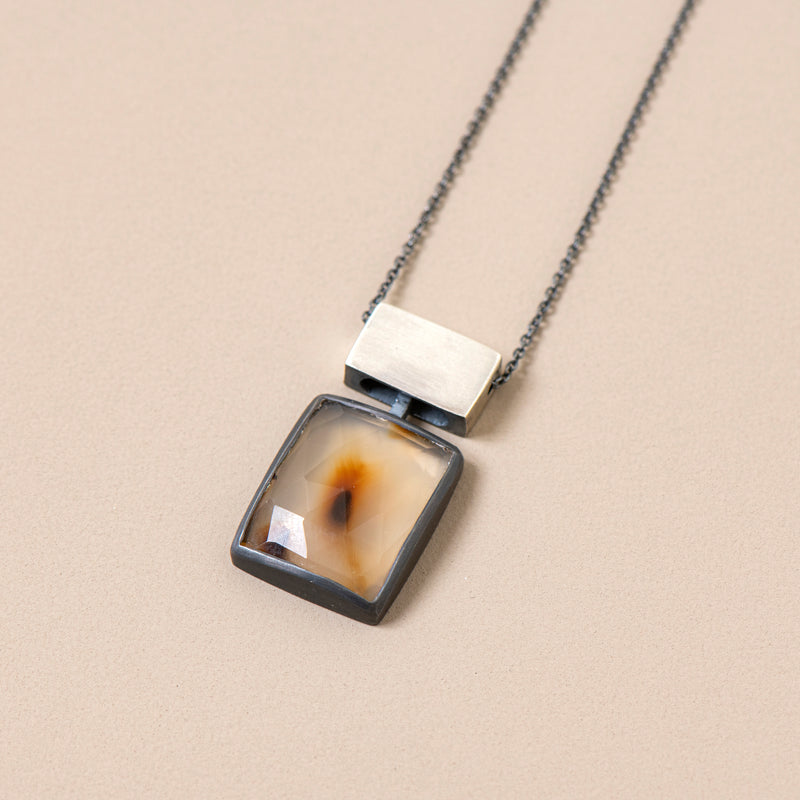 Inclusion / Montana Agate Articulated Necklace