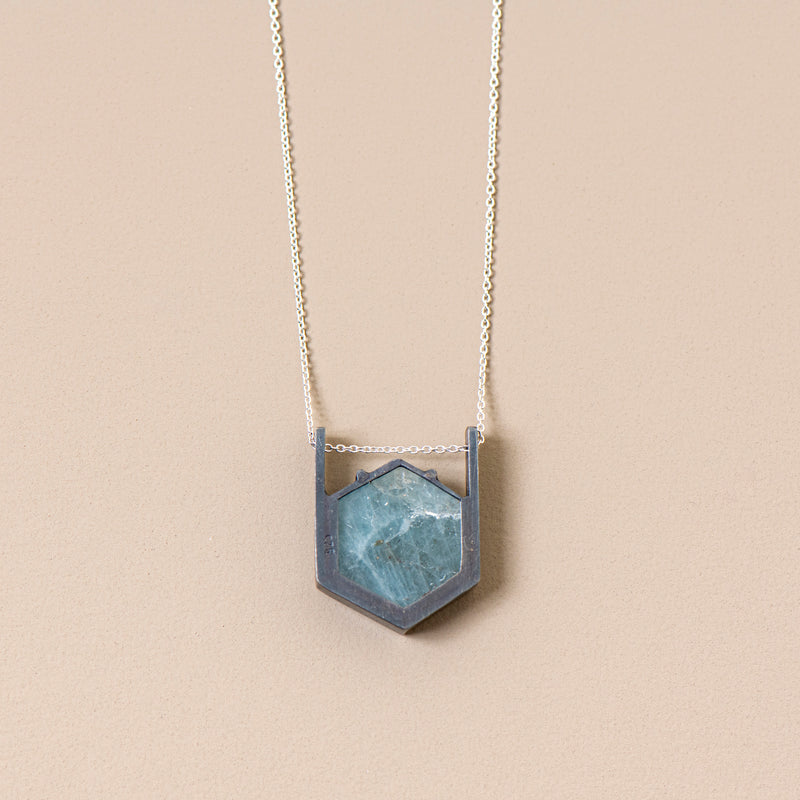 Inclusion / Aquamarine Necklace