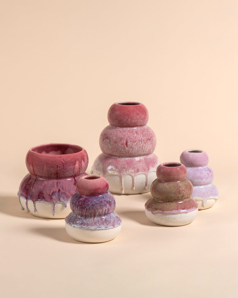 Small Smoosh Vase (pink)