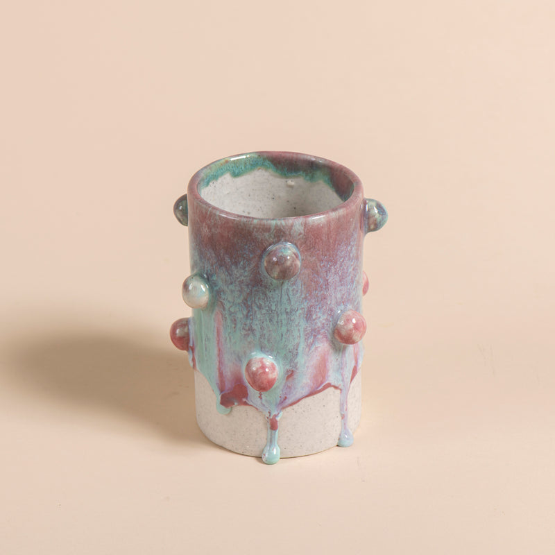Small Bauble Vase (pink + blue)
