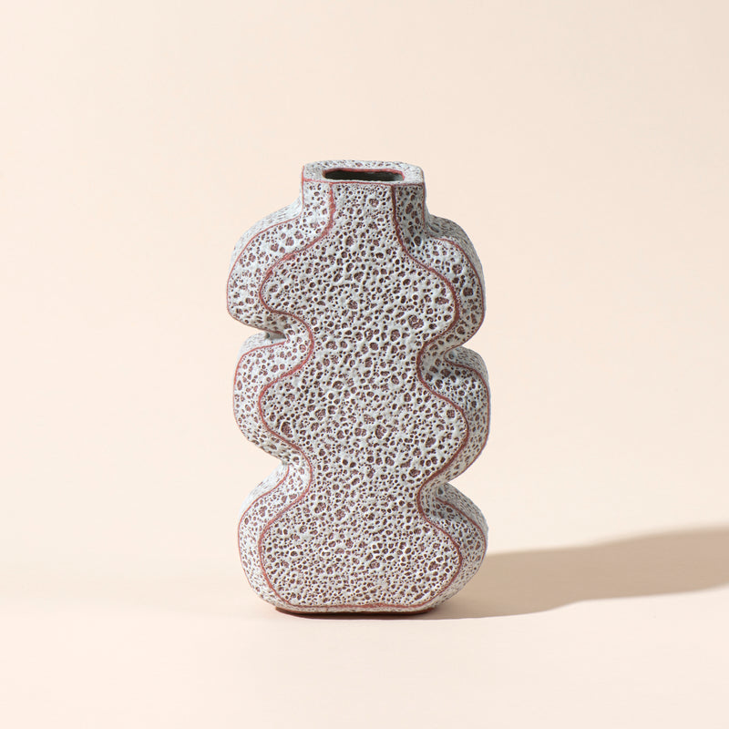 Volcanic Squiggle Vase (pink)