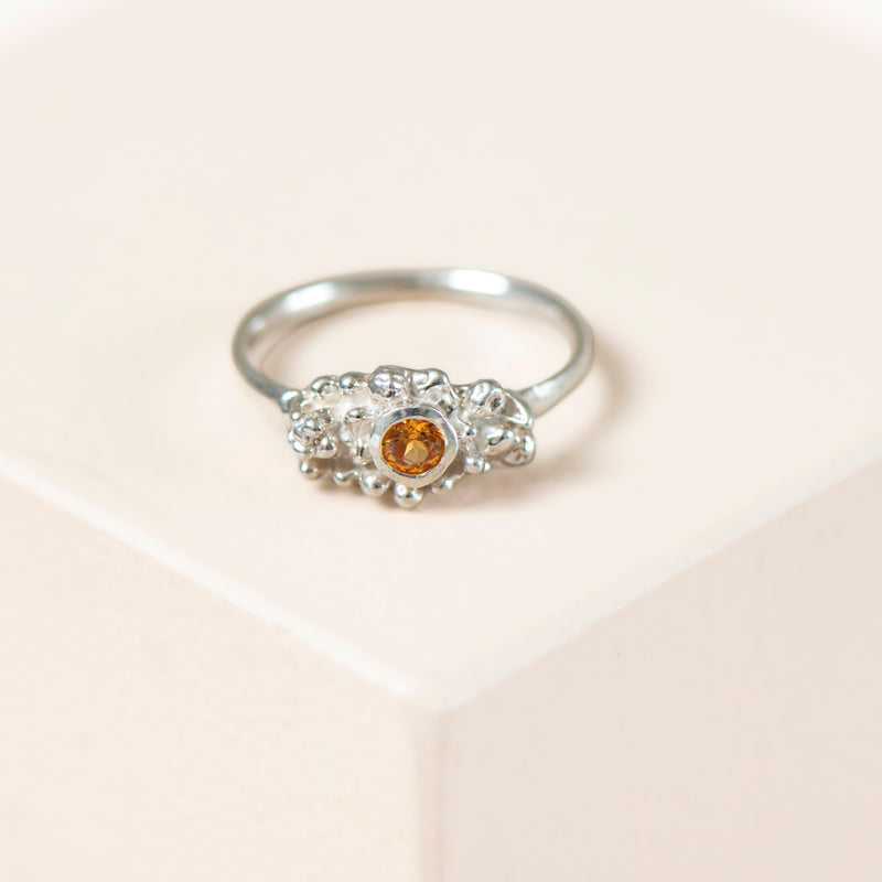 Posy Ring (Australian Mandarine Garnet)