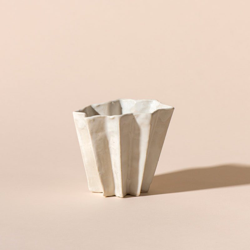 Wide Folded Vase (Medium)
