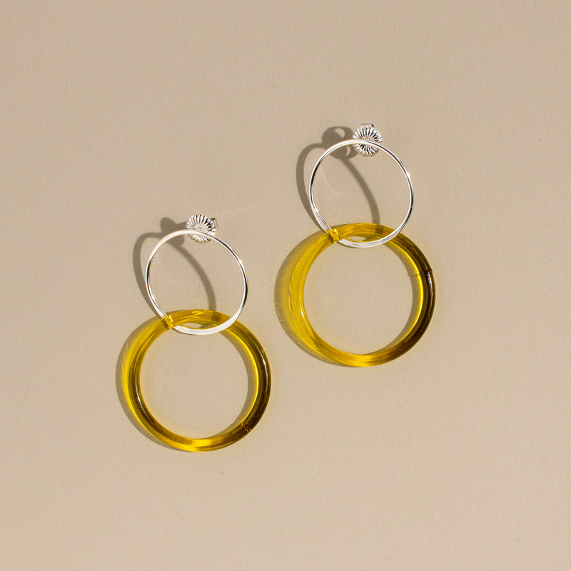 Belinda Stud Earrings (yellow)