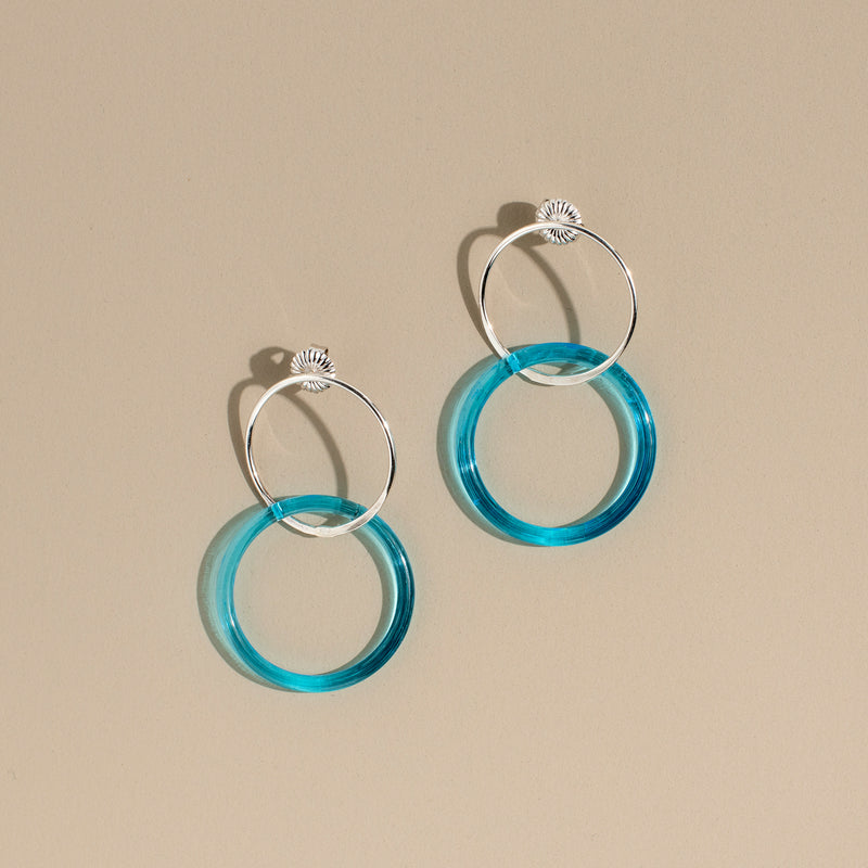 Belinda Stud Earrings (blue)