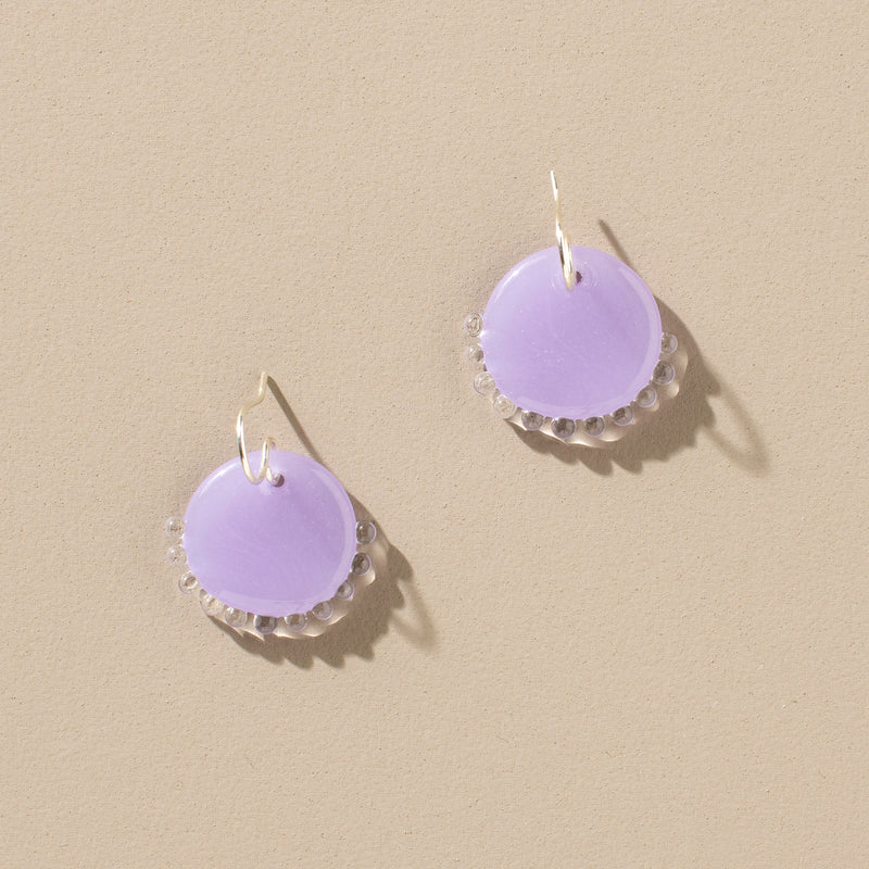 Petticoat Earrings (lilac)