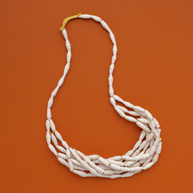 Multi String Necklace (cream)