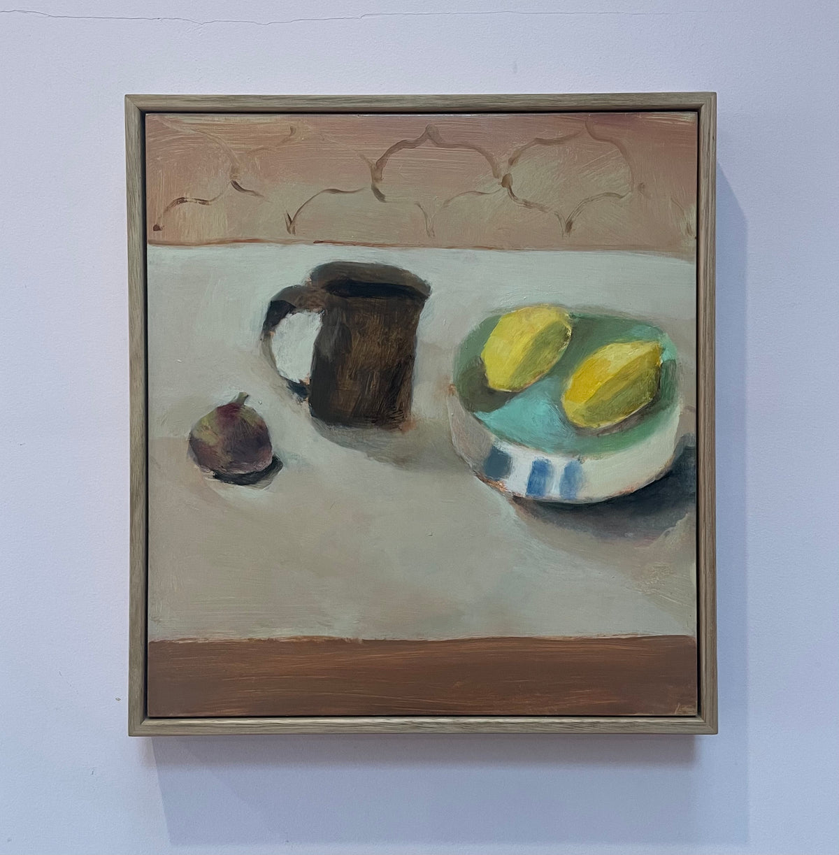 Still Life With Fig, Brown Jug And Lemons