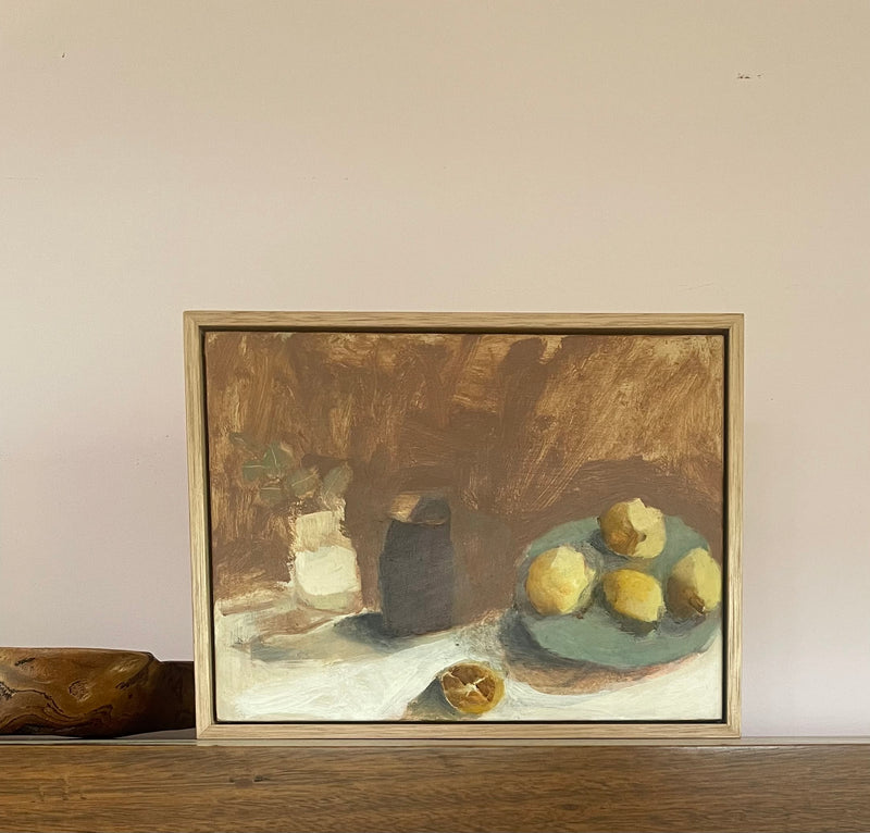 Still Life With Lemons And Gum Leaves