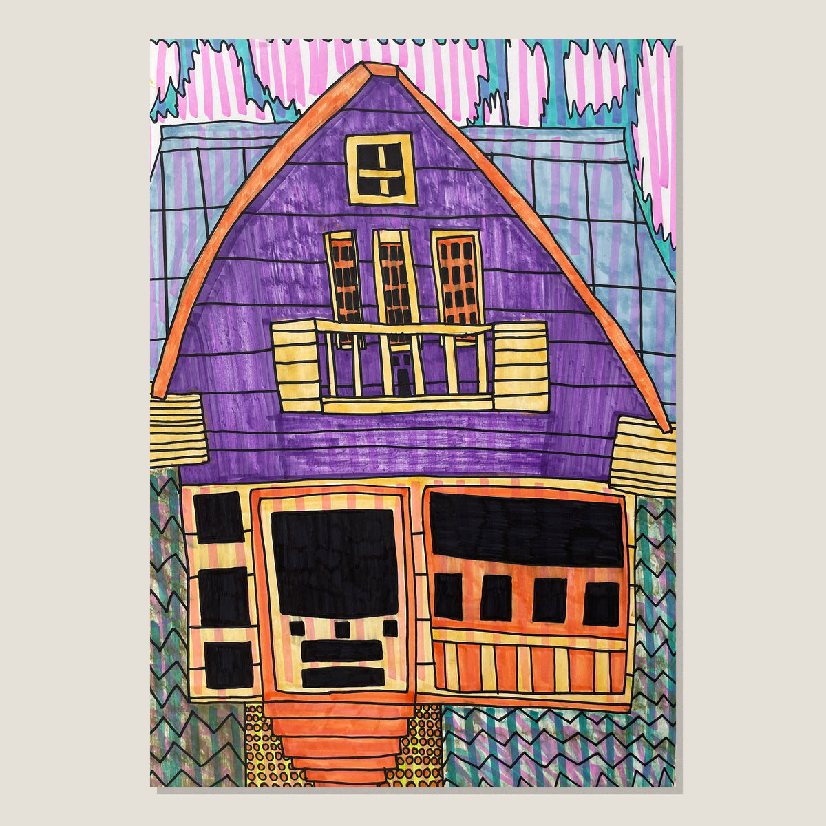 The Purple, Orange and Yellow House