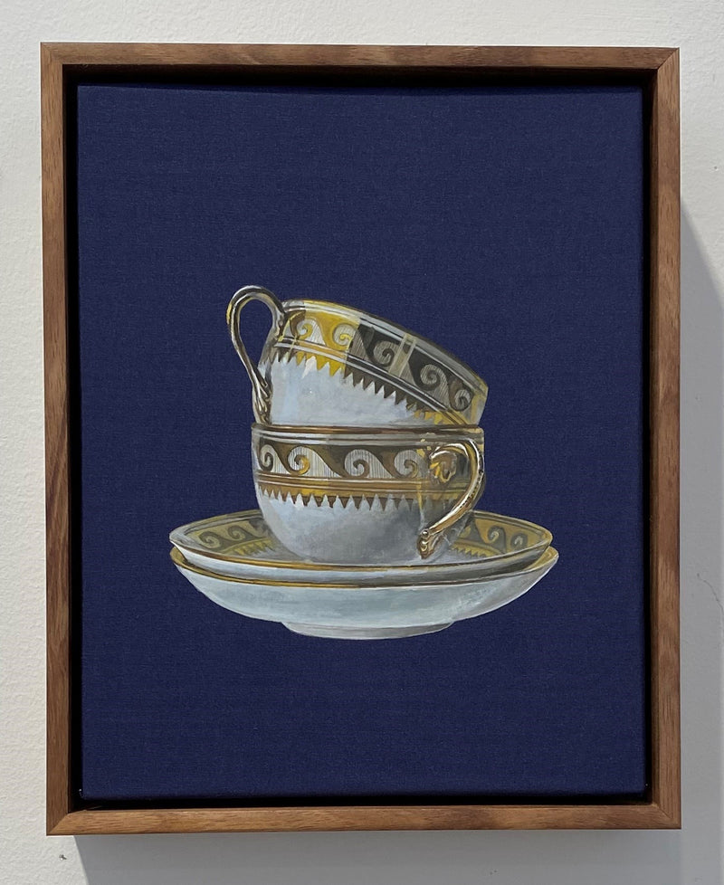 English Minton Teacups and Saucers, 1860