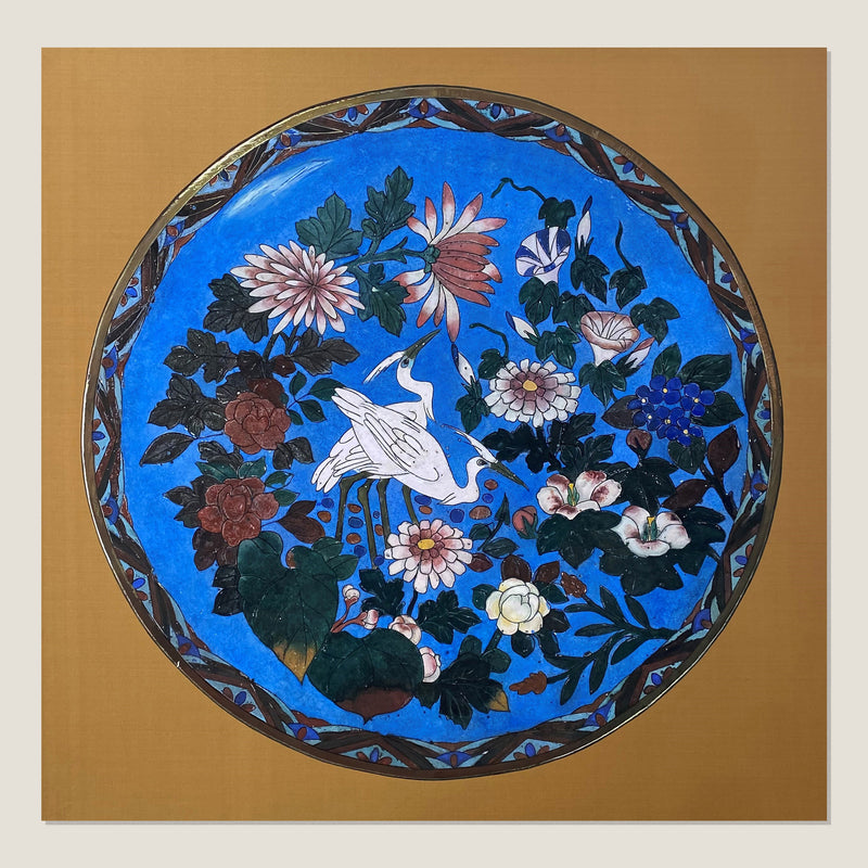 Japanese Cloisonne Plate, c.1890