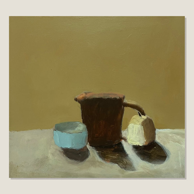 Still Life With Brown Jug, Nashi And Bowl