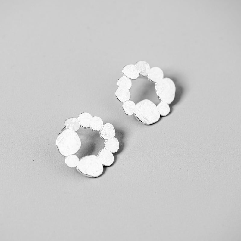 Flat Open Circle Earrings