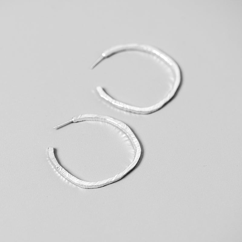 Classic Textured Hoops