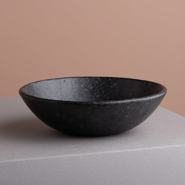 'Cereal Bowl (Black)' by Sharon Alpren For Sale Boom Gallery