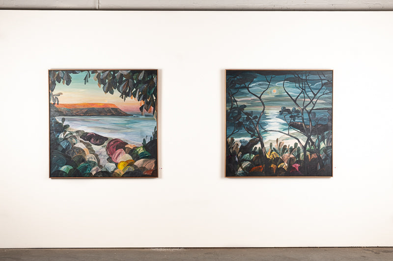 In The Still Morning Glow, The Silent Moon Sets - Boom Gallery