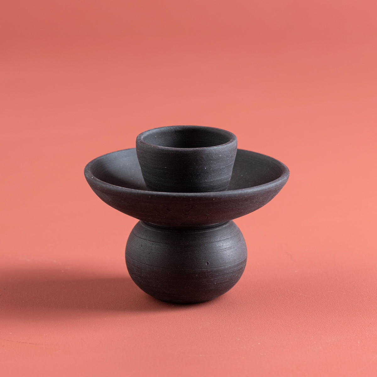Incense Holder - Sphere (black)