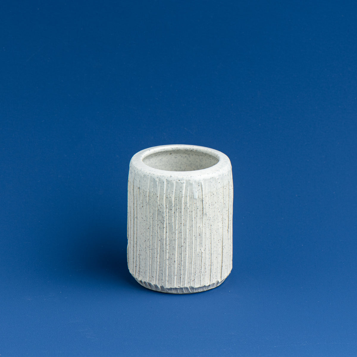 Carved Speckled Bud Vase (b)