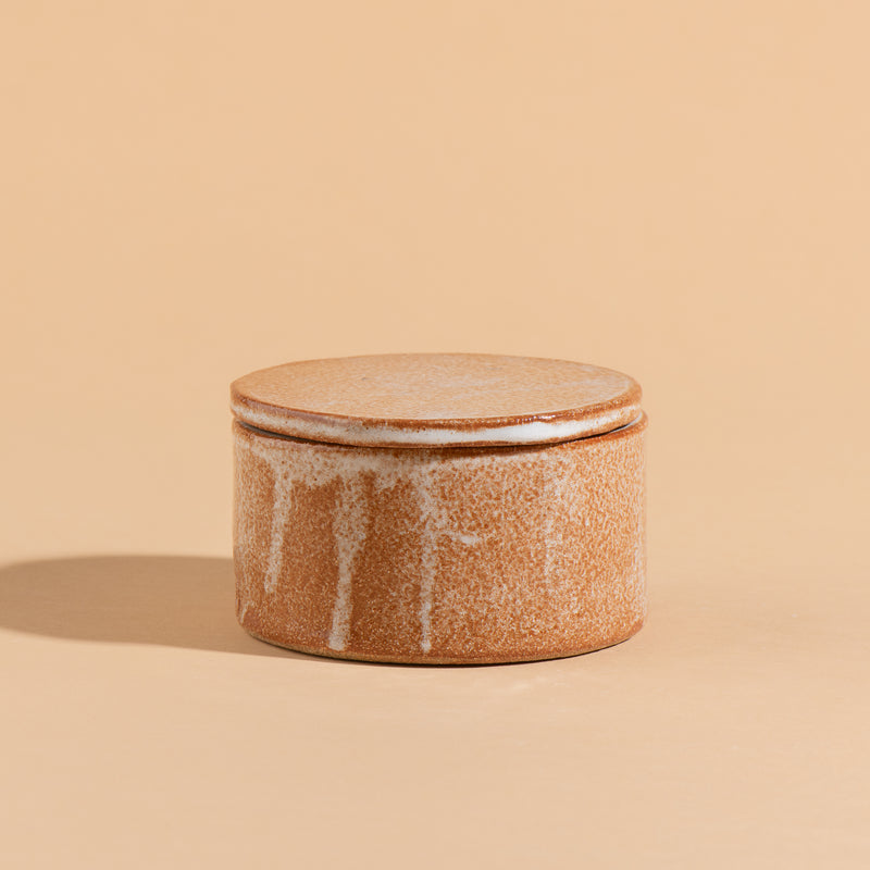 Medium Lidded Container (Caramel)