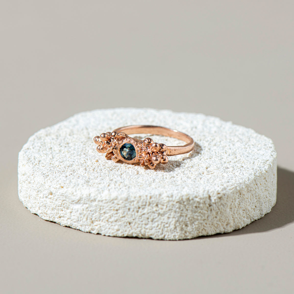 Shrub Ring (Rose Gold with Sapphire)