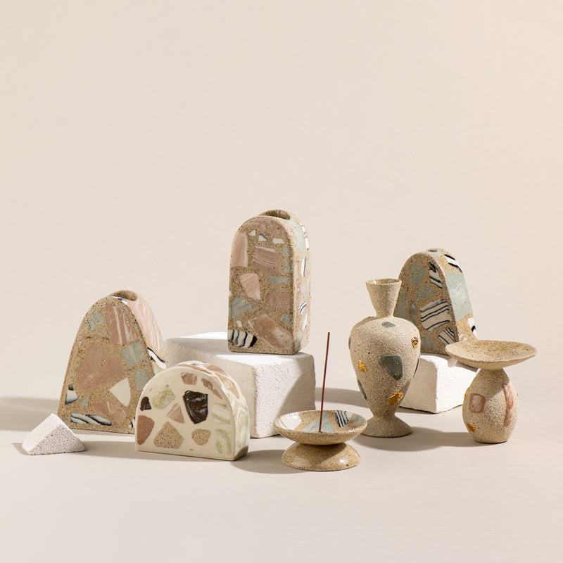 Mountain Stem Vase with Lustre (a)